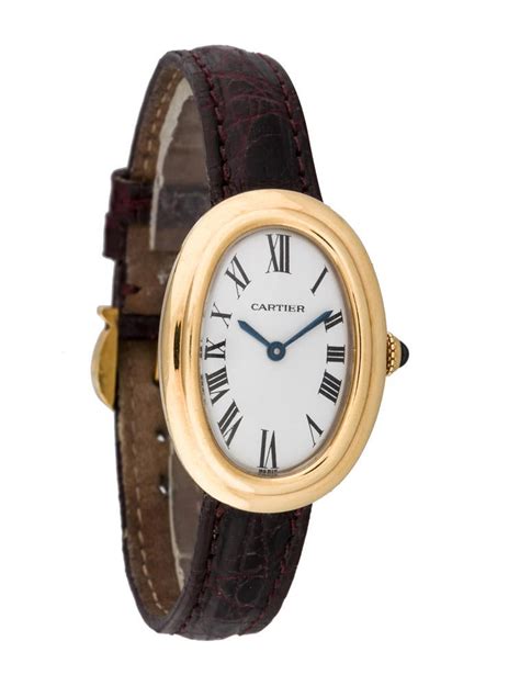 cartier watch oval|cartier baignoire watches.